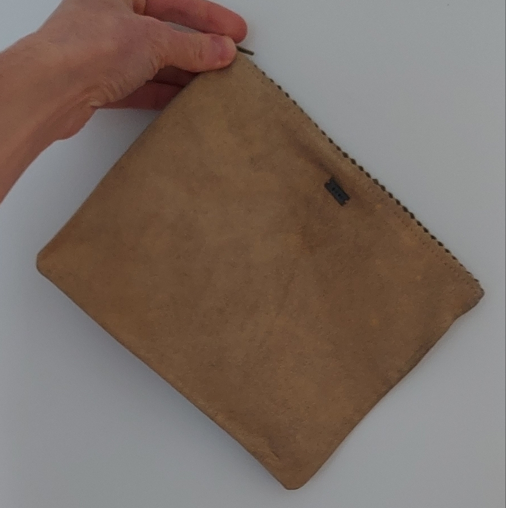Dosa Metallic Leather Clutch